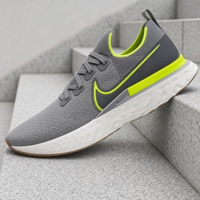 Nike React Infinity Run Particle Grey Volt CD4371-008 Men's New