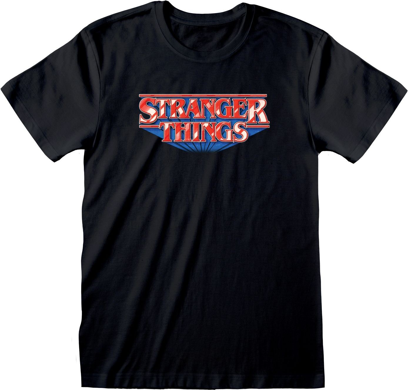 Abbigliamento Stranger Things: Heroes - Retro Logo Black (T-Shirt Unisex Tg. L)