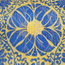NOS NWT VTG LRG BRUNSWICK 20" NEEDLEPOINT HAND SCREENED CANVAS P334