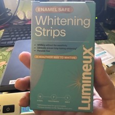 Lumineux Teeth Whitening Strips 7 Treatments EnamelSafe 14 Strips Exp 07/26