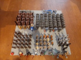 Original Lego Star Wars army droids - minifigures + Trade Federetion MTT 7662