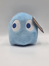 Bandai Namco Pac Man Blue Ghost 4.6 Inch Plush New With Tags Toy Factory