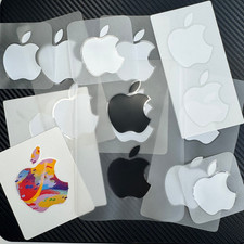 16 Apple Stickers Genuine OEM White Black  Color Decals for iPhone iPad MacBook