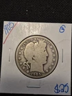 Vintage 1905 Silver Barber Half Dollar Coin