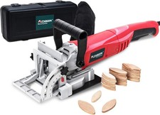 Biscuit Cutter Plate Joiner 8.5 Amp 4"Tungsten Carbide Tipped Blade Adjust Angle