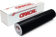 Glossy Permanent Adhesive Vinyl, 12" x 10', Black