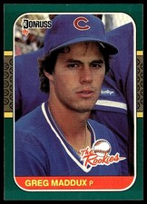 1987 Donruss The Rookies / Greg Maddux ROOKIE