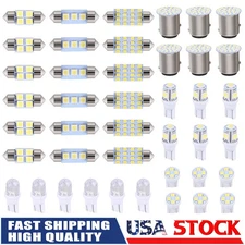 42pc LED Interior Lights Bulb Kit Dome License Plate Lamp 6000K for Honda Toyota