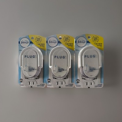 Lot Of 3 Febreze Plug In Air Freshener Fade Defy Oil Warmers, Warmer Units Only