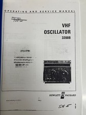 HEWLETT PACKARD 3200B VHF OSCILLATOR MANUAL