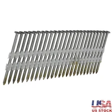 21 Degree Plastic Collated Framing Nails 500 Count Smooth Shank Bright Finish US