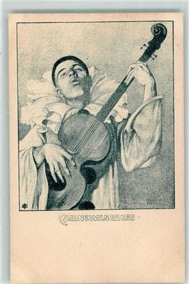 13252200 - Series 720-10 Pierrot Guitar Carnival Sign August Patek BKW 1900