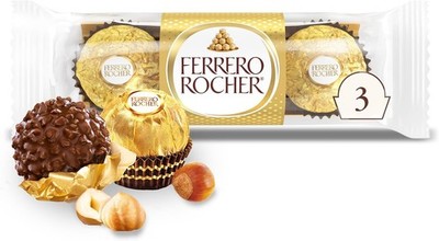Gourmet Hazelnut Milk Chocolate, 3 Indivily Wrapped