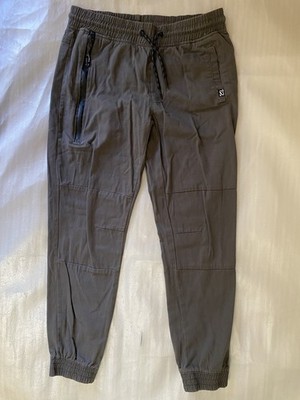 Ecko Unltd Textured Jogger Pants Gray Men's S Casual Bottoms Drawstring Pockets