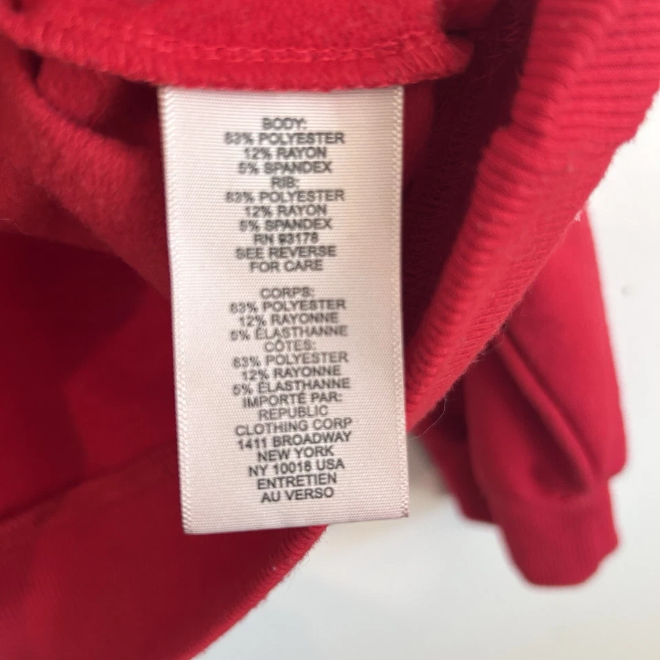 Sudadera Philosophy Holiday Talla M Bastones de Caramelo Lentejuelas Adornada Roja Suave Acogedora Foto 4 de 4