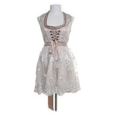 Viva Couture, Dirndl, Größe: 40, Beige/Weiß, Elasthan/Polyester, Spitze #yko