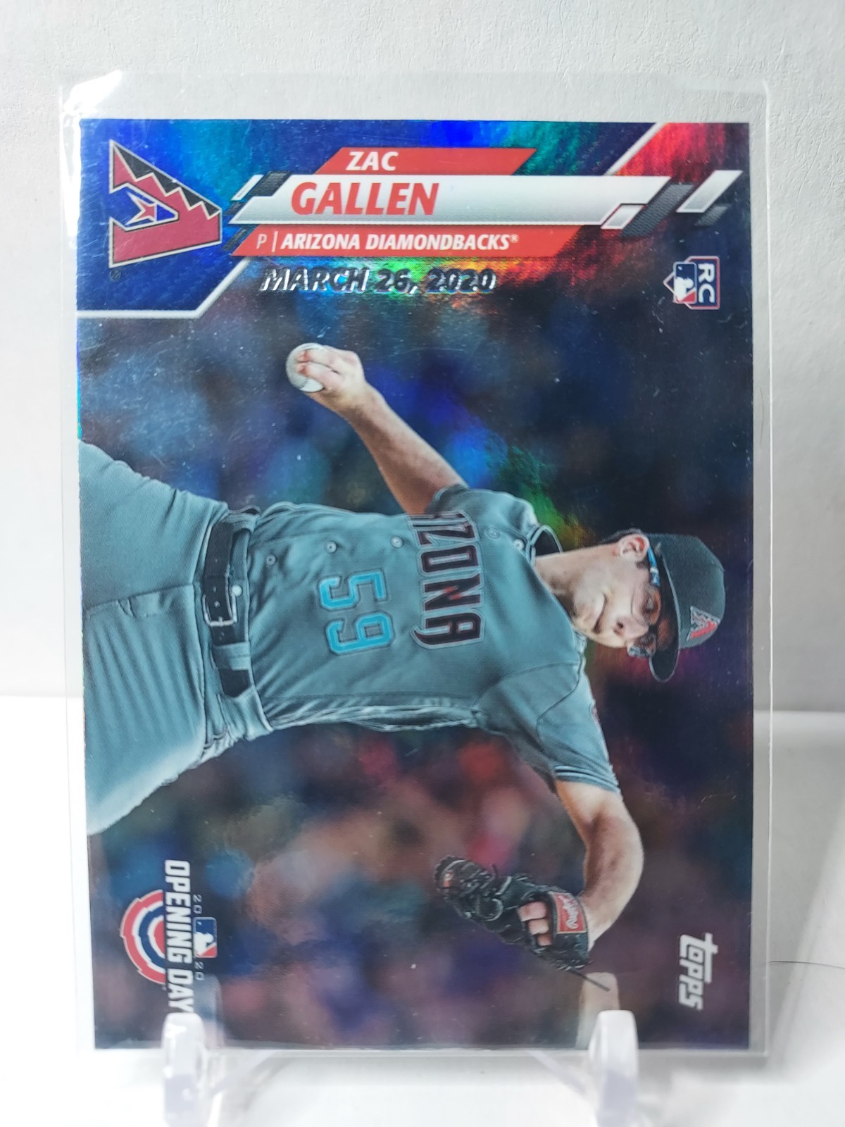 2020 Topps Opening Day Rainbow Foil Zac Gallen #16 (RC)