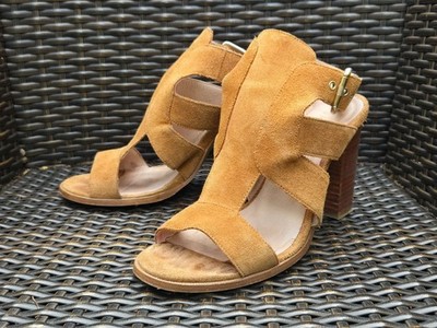 (L063 A03)   SAN MARINA High Heel Sandalen - Wildleder camel - Gr. 36