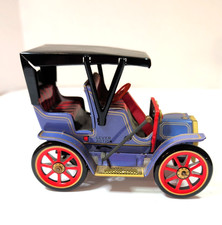 Modern Toys Tin Litho Antique Car, Lever Action, Works - Vintage