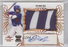 2021 Leaf Trinity Patch Auto Wilman Diaz #PA-WD1 Patch Auto nd3