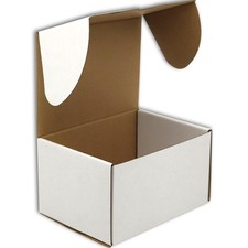White Shipping Boxes for Small Business Pack of 15-12x9x6 inches Cardboard Co...