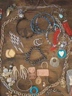Assortment Costume Jewelry & Other Vintage Items Including 2 Ounces 999 Copper