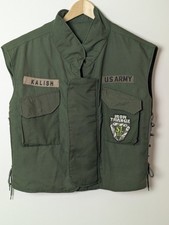 Vintage US Army "Iron Triangle" Kalish Flak Vest Style Biker Vest