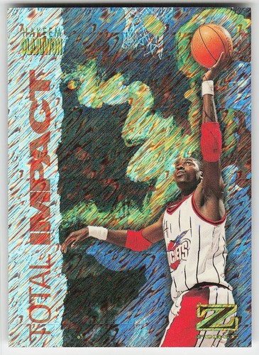 Hakeem Olajuwon #9 1997 Skybox Z Force Total Impact card