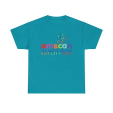 Amscan T-Shirt Defunct Party Supply Company The Party People Make Life Party