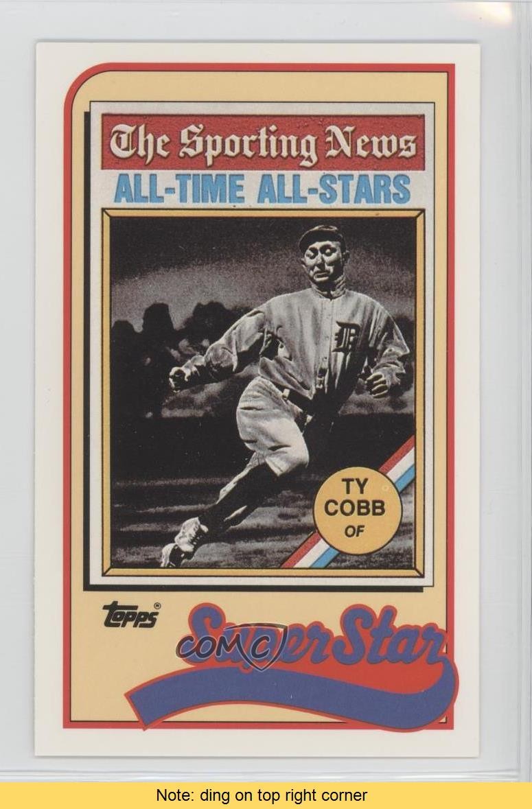 1989 Topps/LJN Baseball Talk Ty Cobb #22 HOF READ fm0