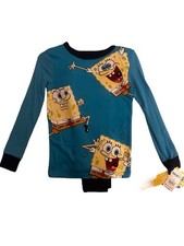 SpongeBob SquarePants Boys  2-Piece Pajama Set   Long Sleeve Top  Pants