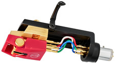 Audio-Technica AT-VM740ML/H Dual Moving Magnet Cartridge with Headshell Red