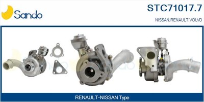 Turbocompressor STC71017.7 SANDO für Renault Nissan Volvo