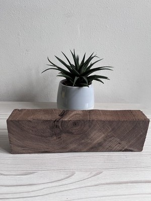 Nussbaum interessante Astmaserung abgeschnitten 18,5 × 5 × 3,2 cm 