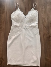 Windsor Lace Bodycon Dress Women’s Small Ivory Bachelorette Cocktail