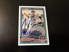 Cameron Tilly Signed 2023 Panini USA Baseball Stars & Stripes USA IP Autograph