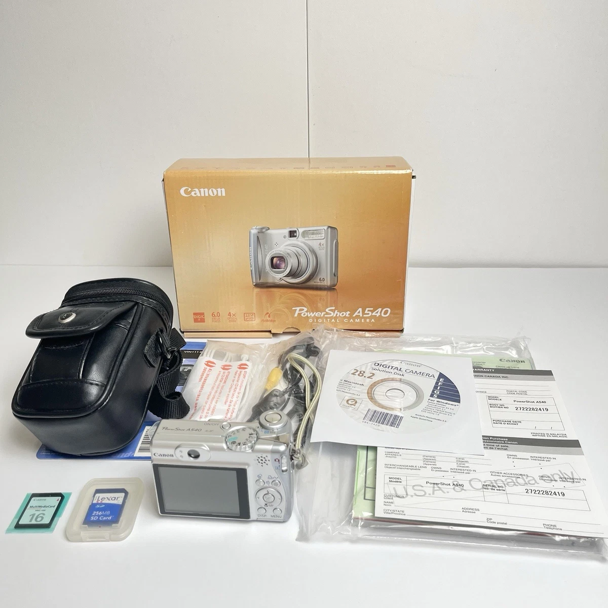 Preços baixos em Câmeras digitais Canon PowerShot A540 | eBay