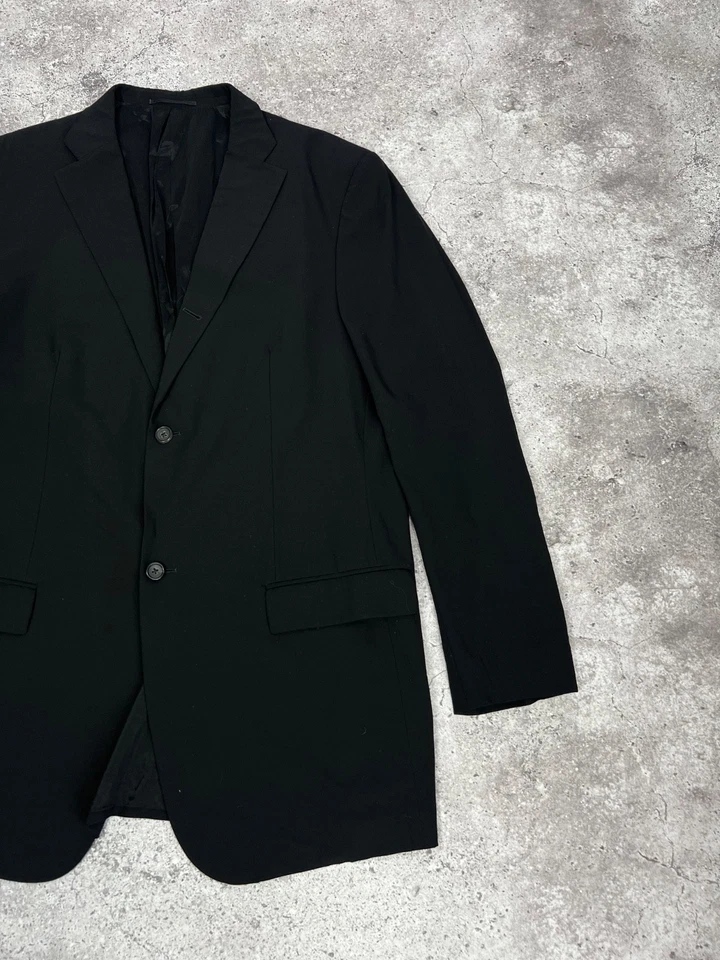 Traje de lana Jil Sander hecho a medida Raf Simons Era negro para hombre talla 52L Foto 4 de 4