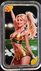 Bullion Baddies NFL Football Cheerleader COA Rare Vtg-0.999 Silver 1 Oz Art Bar