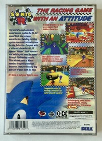 Sonic R Sega Saturn Game 1997 Authentic Longbox Rare CIB with Manual, Reg Insert