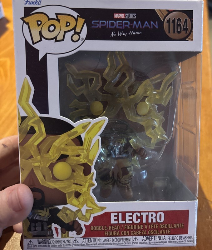 Funko Pop! Marvel Spider-Man No Way Home Electro #1164 Vinyl Bobblehead 2022
