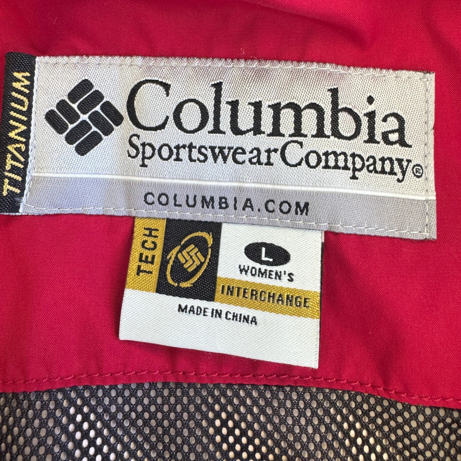 Columbia Titanium Gore-Tex Waterproof Jacket Womens Large Red image 6