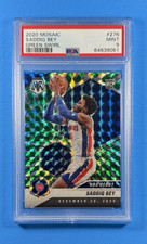 Saddiq Bey 2020-21 Mosaic #276 FOTL Green Swirl SSP /10 PSA 9 Rookie RC