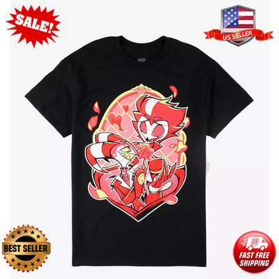 Helluva Boss Stolas & Blitz Red Hearts Lovely T-Shirt