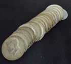 1967 KENNEDY HALF DOLLAR ROLL 20 COINS 40% SILVER ROLL $.50 UNITED STATES USA