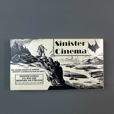 Sinister Cinema Drive-In Double Feature 8 VHS Tape Horror Mystery Sci-Fi Rare