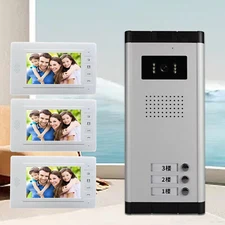 7" Apartment Wired Video Door Phone Intercom Entry System for Multi Units NewbI