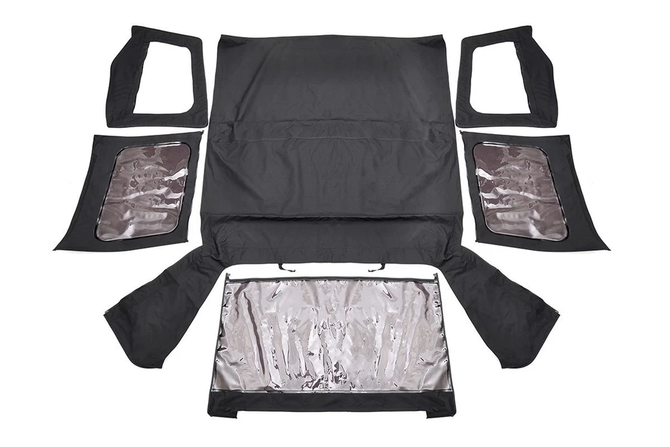 Rough Country for Wrangler YJ Replacement Soft Top Black 87-95-Half Steel Doors - Image 3 of 4