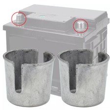 2x For Car Worn Posts Loose Fitting Terminals Car Battery Lead Repair Shim Fix