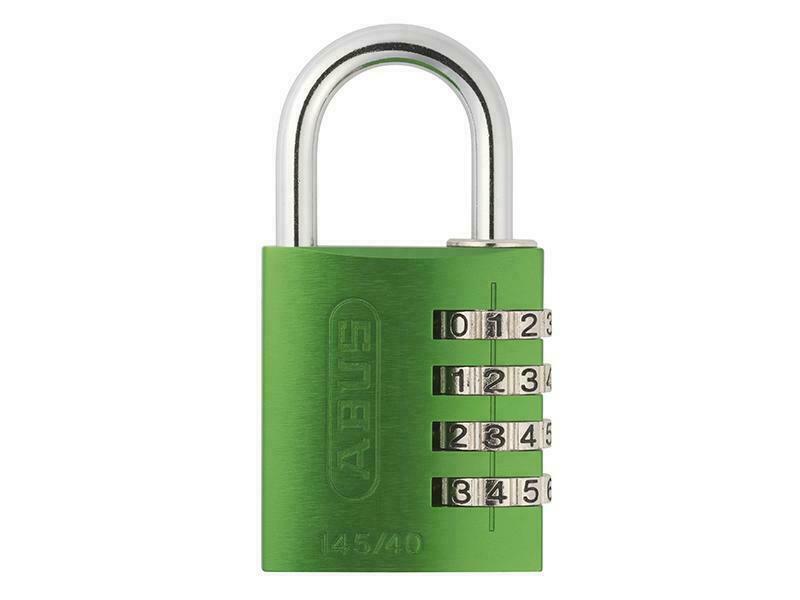ABUS Mechanical 145/40 40Mm Aluminium Combination Padlock Green 49531 ABU14540GR